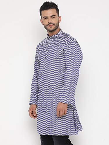 Image of SHOWOFF Men`s Cotton Printed Slim Fit Kurta