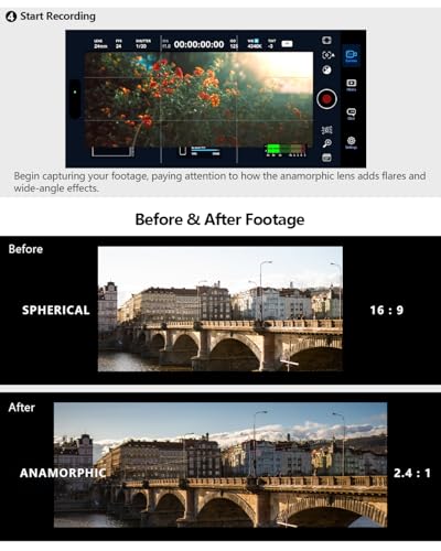Image of Freewell 1.33x Blue Anamorphic Lens Compatible with Freewell Sherpa iPhone /Galaxy & Genius Rig Cage