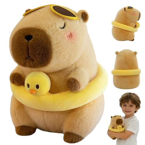 ChAusa Agradables Capybara Peluche, 25 cm Capibara Peluche, Peluches Kawaii para Un Regalo Ideal para una Niña, También es una Cómoda Almohada de Juguete Jugar