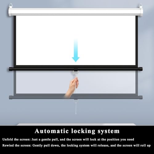 Pantalla Manual Retráctil para Proyector 60" 16:9 miniatura 5