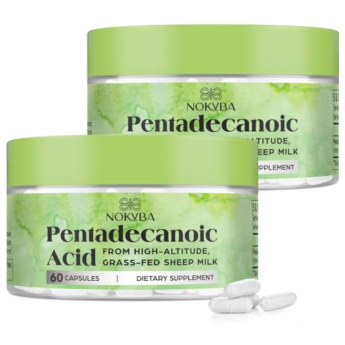 Image of Pentadecanoic Acid C15:0 Supplements 300mg High-Altitude Sheep Milk Sourced | 120 Capsules