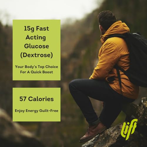 Lift Fast-Acting Glucose Energy Juice Shots, Tropical, 12 Pack of 60 ml Bottles