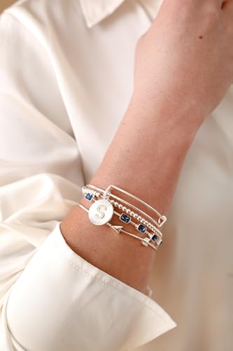 Alex and Ani January Birthstone Emerald Cut Bangle2