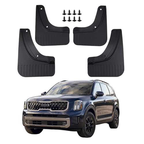 Image of Mud Flaps for 2020 2021 2022 2023 2024 2025 2026 kia Telluride Mudflaps Mud Splash Guards, No-Drill Installation, Protects Against Rocks and Debris, Set of 4PCS MudGuards Exterior Accessories