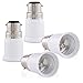 kwmobile 4x adaptateur de douille - Convertisseur douilles B22 vers E27 - Adaptateur de support de lampe culot baïonnette pour ampoule LED halogène