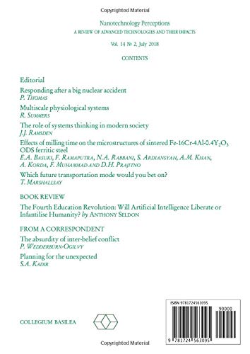 Nanotechnology Perceptions 14(2): A review of advanced technologies and their impacts