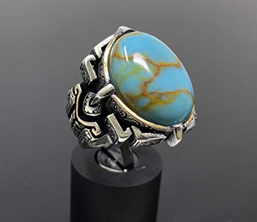 925k Sterling Silver Large Men's Statement Ring2