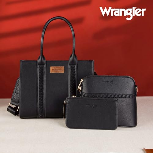 Wrangler 3Pcs Purses for Women Tote Bag Crossbody Handbag Sets miniatura 2