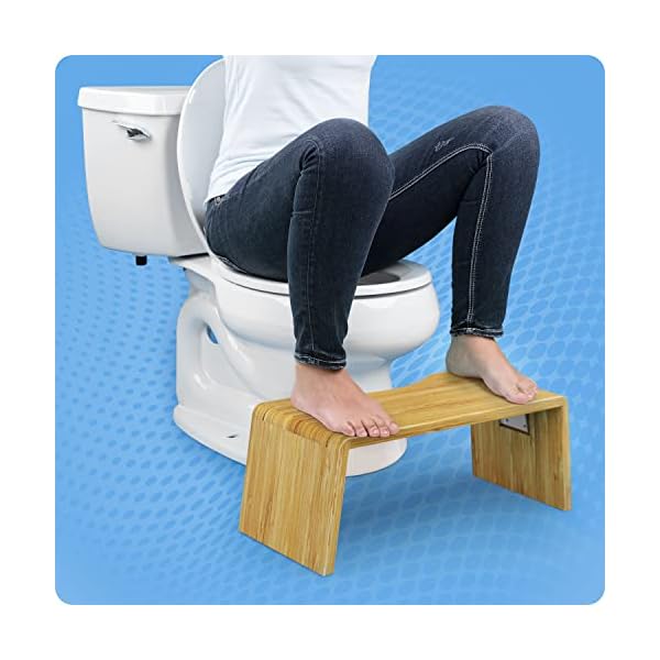 Squatty Potty Oslo Falten Bambus Toilette Hocker - 7-Zoll zusammenklappbar Badezimmer Hocker zum Erwachsene und Kinder… – Bild 12