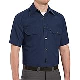 Red Kap Men's Heathered Poplin Uniform Shirt