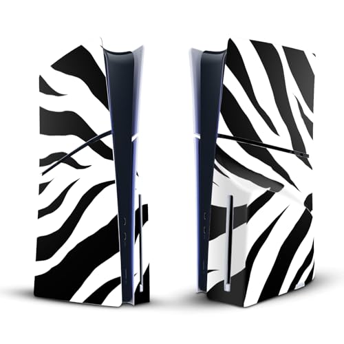 Peau Autocollant Couverture PS5 Slim Disc Edition pour Salon Design Motif Zèbre