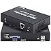 Torileaf VGA KVM Extender Up to 164ft/50m Over Single Cat5e/6/7 Network KVM, 4 USB Over Ethernet, Plug and Play, 1080P@60Hz Video Extender