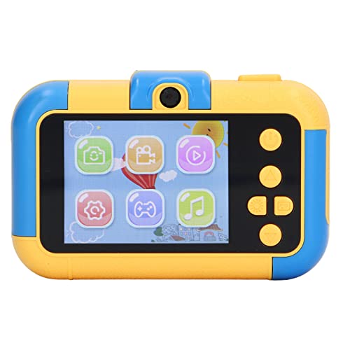 Kids Digital Camera, 40MP Childrens Toy Camera Support Video Recording, Digital Video Cameras for Toddler, Round Lovely with Cartoon Photo Frame