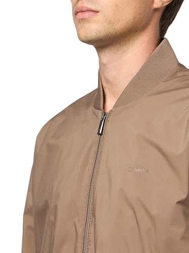 Image of Calvin Klein Men's Matte Logo Zip Bomber Jacket