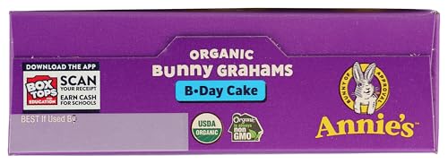Annie's Homegrown Organic Birthday Cake Bunny Graham Snacks, 7.5 oz.