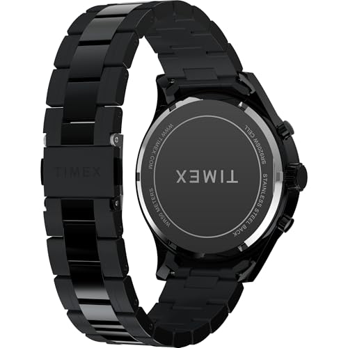Image of TIMEX Trend Black Round Dial Analog Men's Watch - TW2Y01600UJ