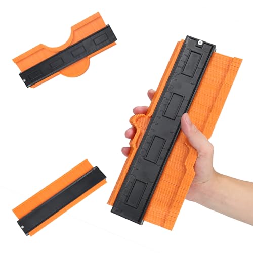 VortecSys Contour Gauge Tool (10 Inch-Orange) Irregular Shape Duplicator, Birthday