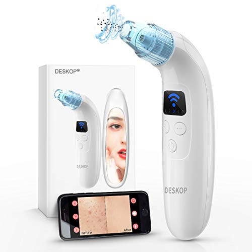 Blackhead Remover Vacuum, Visual Pore Vacuum with WiFi HD Camera, Electric Blackhead Vacuum Cleaner Blackhead Extractor Tool Comedo Removal Sucker Device