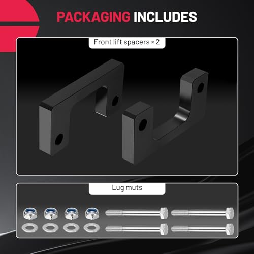 Image of BDFHYK 1 inch Front Leveling Lift Kits, Suspension Spring Strut Spacer Lift Spacers Compatible with Chevrolet Silverado 1500 for GMC 1500 2007-2019, 6061-T6 Aluminum