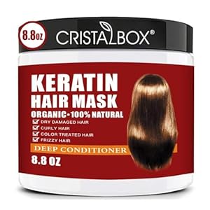 Keratin Hair Mask,Keratin Hair Treatment 250g Hair Mask for Dry Damaged Hair,Deep Conditioning Hair Treatment Mask Repair Treatment Damage Hair Root,Natural Deep Conditioner Hydrating Hair Care Gifts
