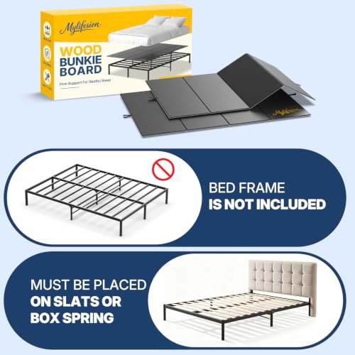 Bunkie Board Twin Size (38x75''), 8mm Wooden Bed Support Board, Anti-Slip by MYLIFESION - Used condition - Image 8