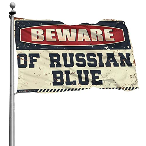 Drapeau de porte de chambre Bleu Russe grand format décoration porche 152 x 244 cm