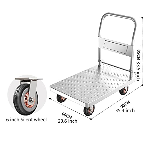 Carretilla plataforma plegable de acero Liudan miniatura 2