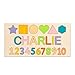 Albertband Personalisierte Puzzles mit Namen, Holz Buchstaben Spielzeug für Kinder, Baby Jungen Lernen Buchstaben Puzzle Spielzeug, Holz Lernspielzeug, Kleinkind Puzzles (#style3)