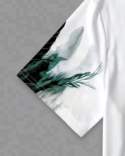Image of Men Cotton Wolf Printed T Shirt | Round Neck Half Sleeve Casual T-Shirt for Men | Regular Fit Graphic T Shirt