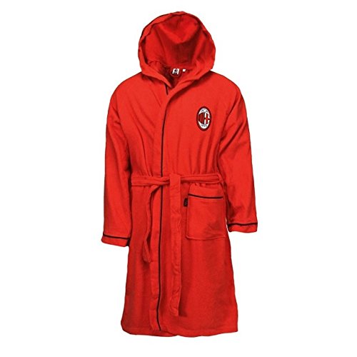HERMET SRL Accappatoio Microspugna Bambino Ufficiale A.C. Milan 8/10 Anni