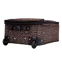Rockland Fashion Softside Upright Luggage Set, Leopard, 2-Piece (14/19) — image 5