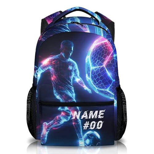 GiftRomance Cooler Rucksack für Jungen mit Namen & Rückennummer – 17...