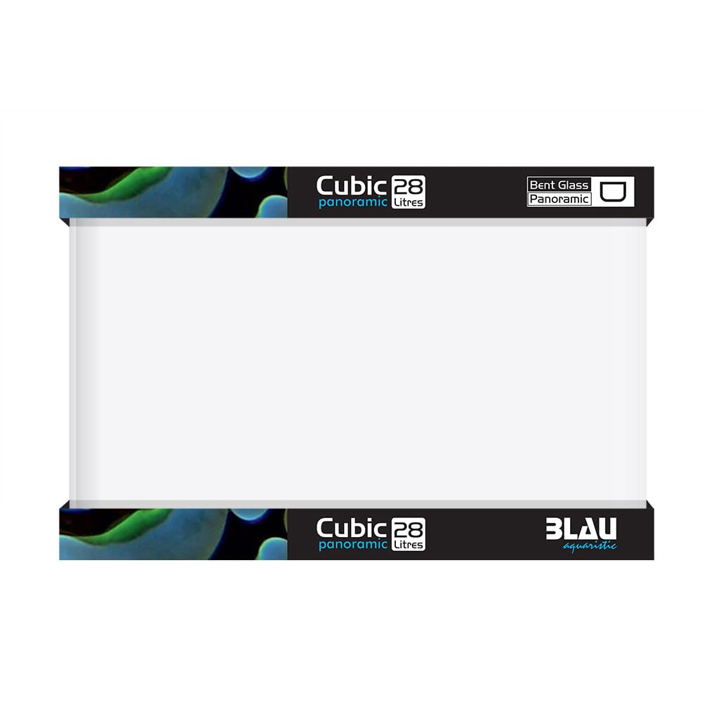 Blau Aquaristic Cubic Panoramic 40 x 25 x 28 cm 28 litri 6300 g