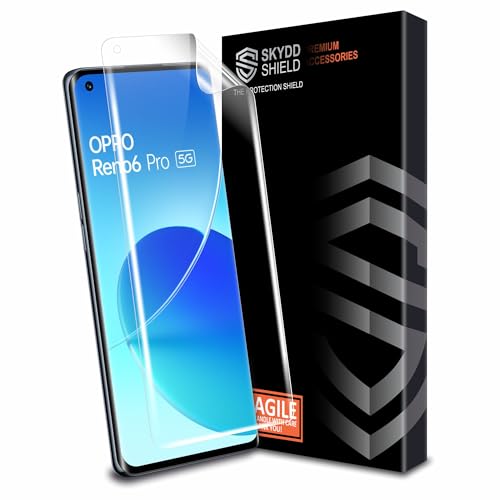 Image of TPU hydrogel Edge to Edge Screen Protector Guard For Oppo Reno6 Pro, Reno 5 Pro, 4 Pro and Realme X7 Pro (6.55 Inch) With Installation Kit | Fingerprint Compatible | Edge to Edge