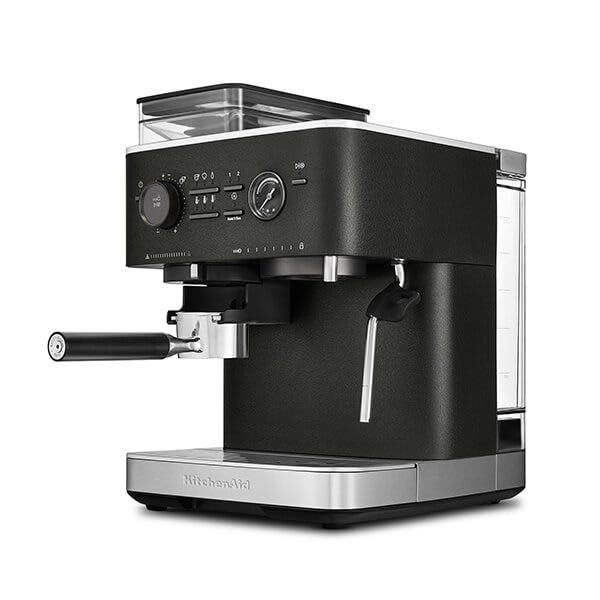 KitchenAid KitchenAid 5KES6551BBK Semi-Automatic Espresso Machine with Integrated Burr Grinder, 15-Bar Pump, Smart Dosing, Professional 58m