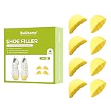 Bukihome Relleno de zapatos – Inserto de relleno de zapatos para zapatos sueltos – 4 pares de inserciones de dedos para zapatos demasiado grandes, reductor de tamaño de zapato que hace que los zapatos