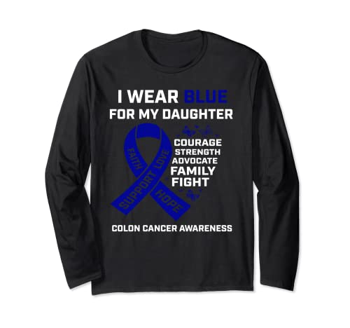Mujeres Hombres Desgastan Azul Para Mi Hija Cáncer de Colon...