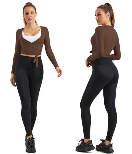 Image of Women Tie Front Shrug Long Sleeve Bolero Cardigan Lightweight Casual Tops