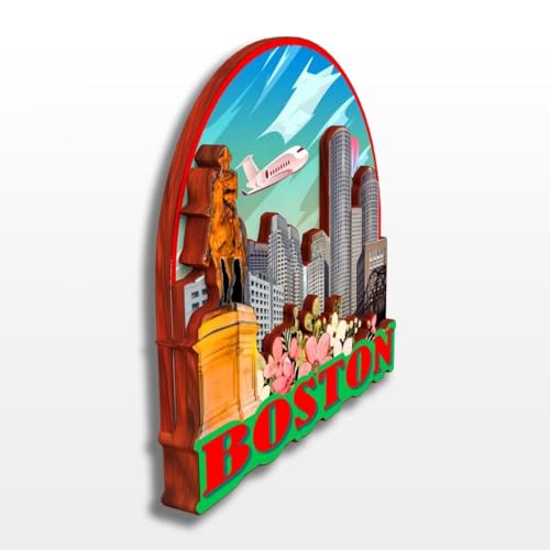 Imán de madera decorativo para nevera 3 pulgadas miniatura 2