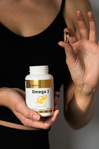 INSPORT Nutrition - Acides oméga-3-180 mg d'EPA et 120 mg de DHA par gélule - Vitamine E - Ligne de protection de la santé - Supplément sportif professionnel - 90 capsules – Image 7