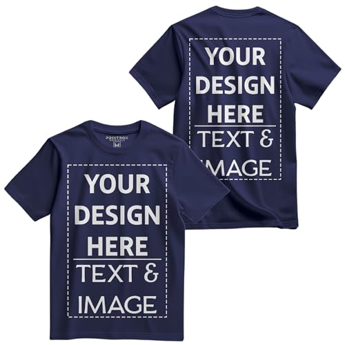 Custom T-Shirt for Men, Women & Kids, Unisex Fit, Customized Shirts, Add Any Image & Text, Birthday Graduation, Vacation Black4