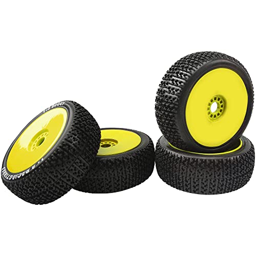 JUNENTER 4�{ �O�a4.52�C���` 1/8 RC�o�M�[ �S���^�C�� �^�C�� �v���X�`�b�N�����t�� 17mm �Z�p Arrma Kyosho Exceed RC Traxxas Redcat HSP HPI 1/8�X�P�[�� �I�t���[�h�J�[�o�M�[�ɑΉ�
