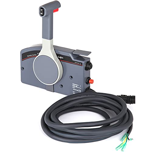 Voyocht Outboard Remote Control Box 703-48205-16-00 Side Mount Push To Open Outboard Motor,Boat Throttle Control With 10 Pins Cable For Yamaha Outboard Engine #TOP6