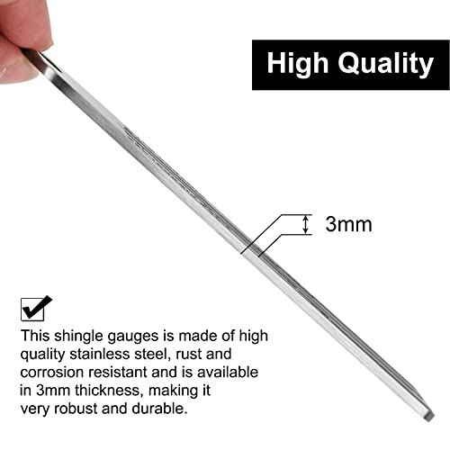 2 Pack 4/09 Shingle Gauge, Measuring Tool For Roof Shingle, Roof Pitch Gauge With Carabiner Roofing Tools And Equipment For Measuring And Analyzeing The Thickness Of Roof Tiles #TOP3