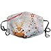 Produktbild Mundmasken Weihnachtsdekoration Kartenmuster Unisex Anti-Staub waschbar Wiederverwendbare Mundmaske Modedesign für Mädchen Frauen Jungen Männer