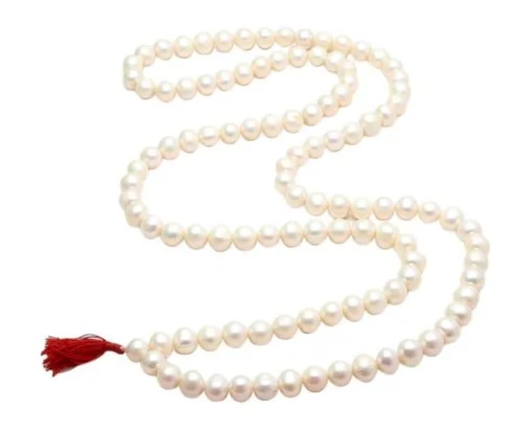 Rare South Sea Pearl Stone Mala Original Certified White Pearl 108+1 Beads Saccha Moti Ki Mala For Royal Look Safed Moti Mukta Stone Mala By Srt Rudra For Unisex Adult (B0B9JZTNXX) Amazon Price History, Amazon Price Tracker