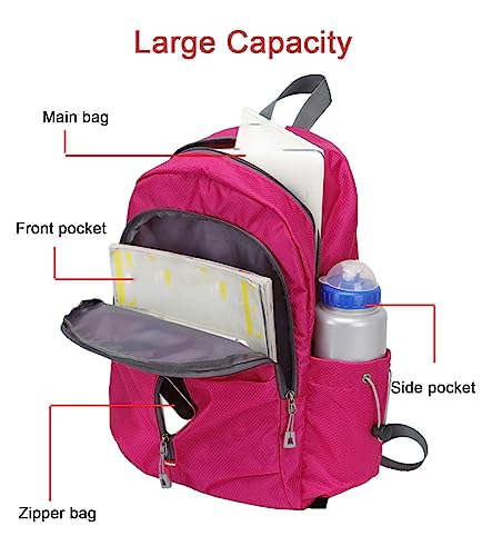 Mochila ligera impermeable para trekking y viaje miniatura 4