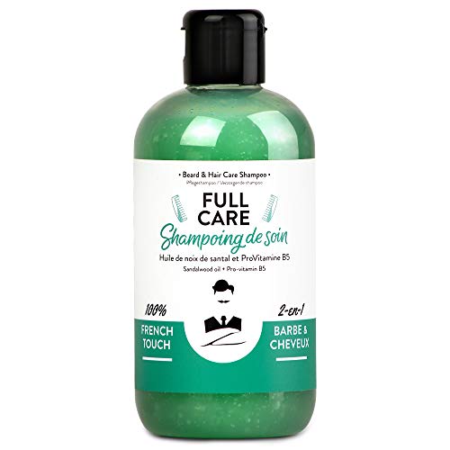 Shampoing à Barbe et Cheveux 2-en-1 pour homme de Monsieur BARBIER | Français, Naturel et Vegan | Nourrit les poils et apaise le cuir chevelu | À base de 12 acrtifs de plantes | 250mL