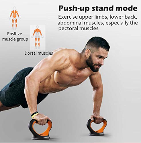 6 in 1 Set Kettlebell & Halters & Barbell, Set van 25 kg Verstelbare Dumbbell Gewichten, vier Fitnessmodi, Perfect voor… - Afbeelding 6