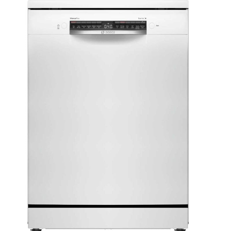 Bosch Series 4 SMS4EMW06G Freestanding Dishwasher, 60cm, White